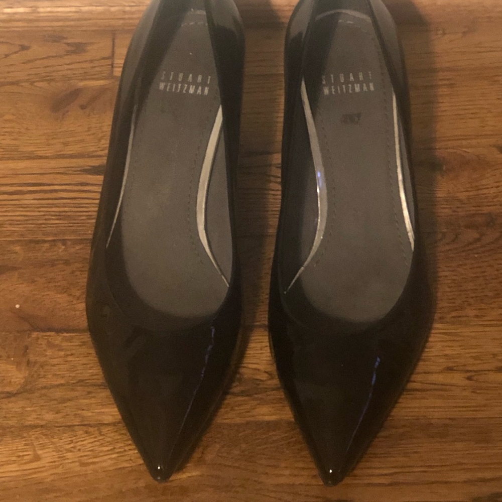 Stuart Weitzman low patent leather heels